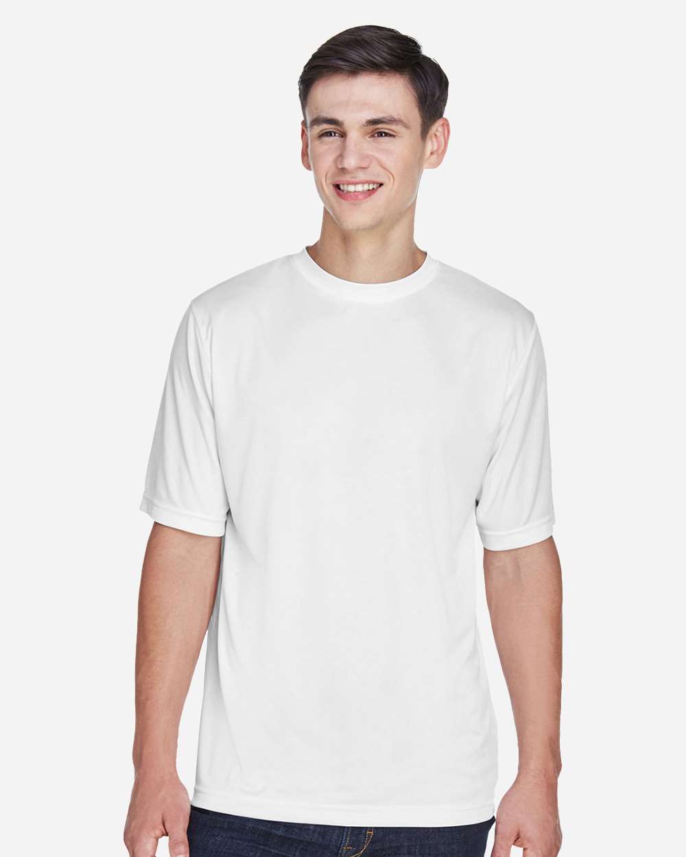 Team 365 Men's Zone Performance T-Shirt, supplier style TT11, shown from the front.