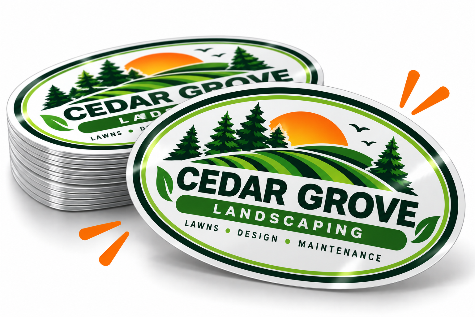Oval Stickers